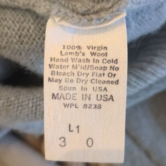 Patrick James Classic Soft Lambs Wool Sweater V-Neck, Blue, Warm - Picture 4 of 6